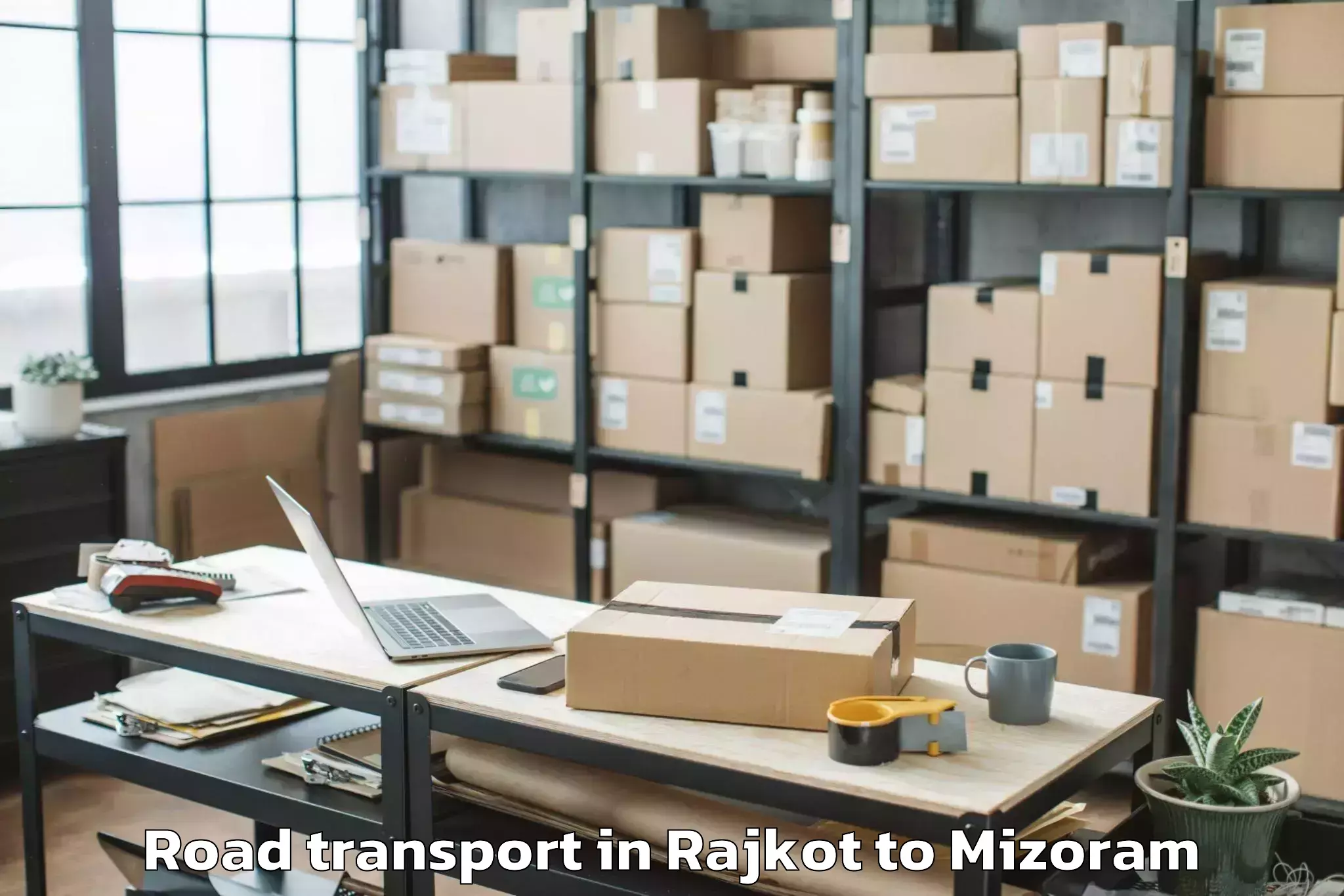 Expert Rajkot to Mizoram University Aizawl Road Transport